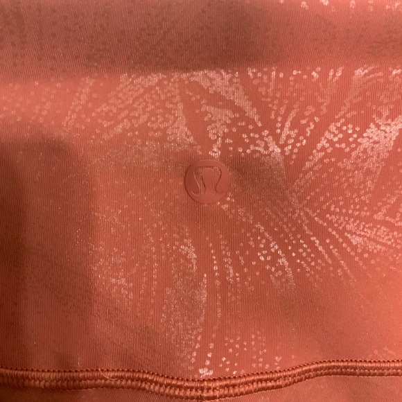 Lululemon Burnt Orange Leggings Size 8 - Picture 3 of 4